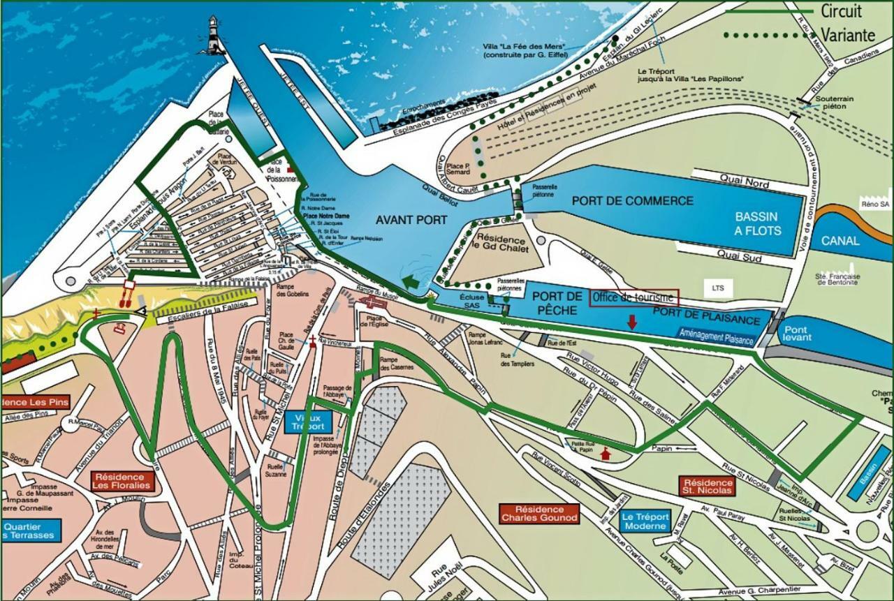L'Entre 2 Cotes Lägenhet Le Tréport Exteriör bild